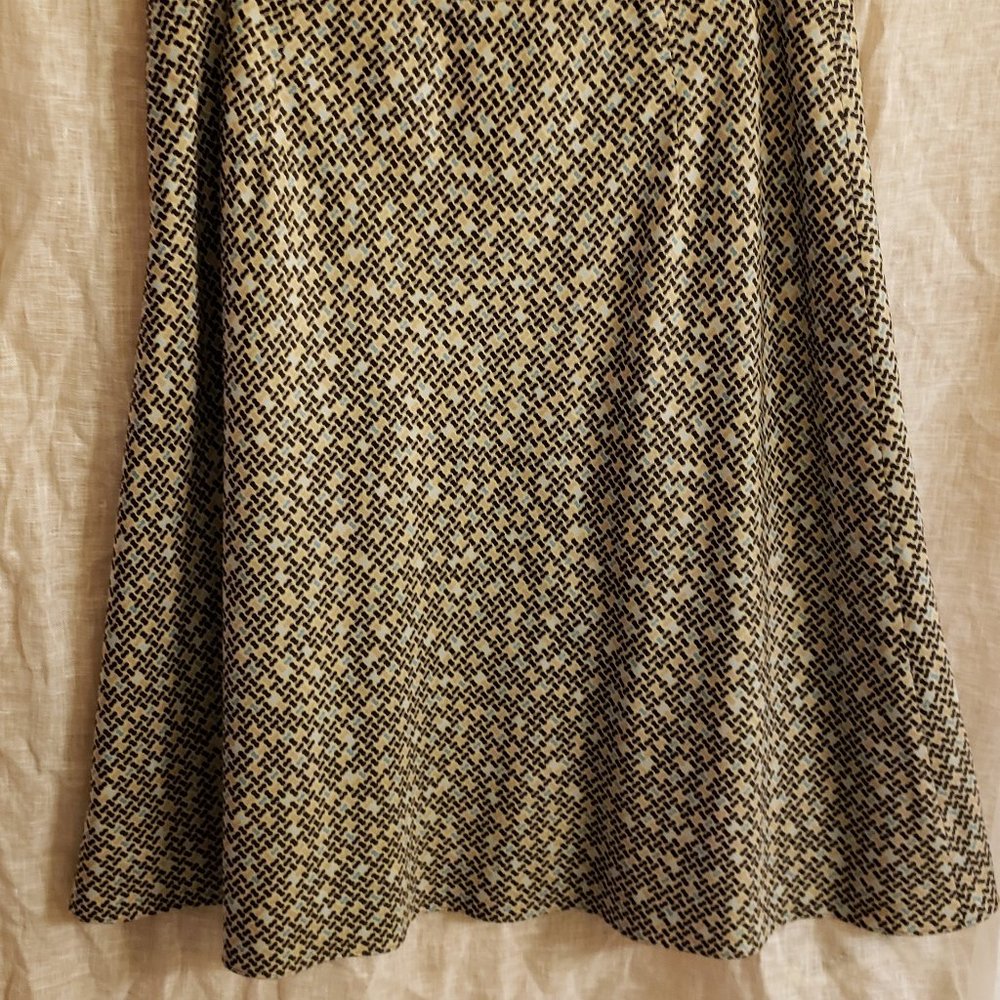 Silk patterned skirt